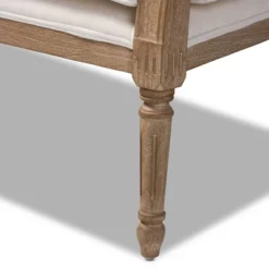 Clemence Upholstered Whitewashed Wood Sofa Loveseat Ivory/Oak - Baxton Studio 14 Clemence Upholstered Whitewashed Wood Sofa Loveseat Ivory/Oak - Baxton Studio -Quality Furniture Store GUEST 00d89efc 3a10 4868 ab3f 5ddc162dccd3