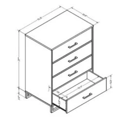 Mixed Material 4 Drawer Dresser - Room Essentials™ 14 Mixed Material 4 Drawer Dresser - Room Essentials™ -Quality Furniture Store GUEST 0183eaab ffa6 4b7e b8e1 e252b8eb2e08