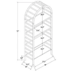 72" Holladay Curved Wooden Bookcase - Threshold™ Designed With Studio McGee -Quality Furniture Store GUEST 02d306c2 b728 424b 85ec e8a3f4144d26