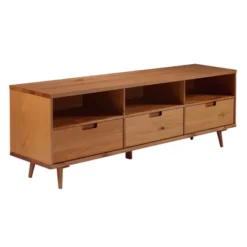 Cara 3 Drawer Mid-Century Modern 3 Drawer TV Stand For TVs Up To 80" - Saracina Home 28 Cara 3 Drawer Mid-Century Modern 3 Drawer TV Stand For TVs Up To 80" - Saracina Home -Quality Furniture Store GUEST 03065cb2 d563 4f37 956c bc1c12b2c653