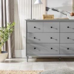 Stiva Classic Mid-Century Modern Horizontal 6 Drawer Dresser - Saracina Home 31 Stiva Classic Mid-Century Modern Horizontal 6 Drawer Dresser - Saracina Home -Quality Furniture Store GUEST 03a1f54e 4537 4cfe 8b24 c78de9815ace