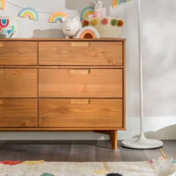 Mid-Century Modern Groove Wood 6 Drawer Dresser - Saracina Home 36 Mid-Century Modern Groove Wood 6 Drawer Dresser - Saracina Home -Quality Furniture Store GUEST 04d23956 eefc 461e adbc 47cd243dd32b