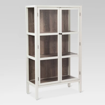 56.2" Hadley Library Cabinet With Glass Shell White - Threshold™ 4 56.2" Hadley Library Cabinet With Glass Shell White - Threshold™ - Image 2