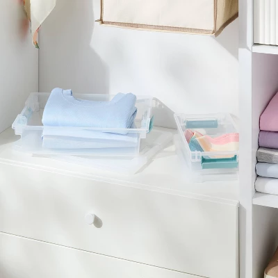 5.8qt Clear Storage Bin - Brightroom™ 3 5.8qt Clear Storage Bin - Brightroom™
