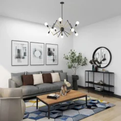 Contemporary Metal Console Table Black - Olivia & May -Quality Furniture Store GUEST 078ccfcc d58f 4b29 b082 5168fe1f93ef