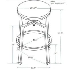 Lewiston Adjustable Swivel Barstool - Threshold -Quality Furniture Store GUEST 08a4a797 b4f3 4d78 98f5 a28987c45647