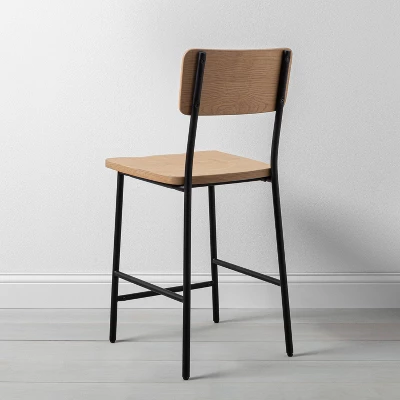 Wood & Steel Counter Stool -Natural/Black - Hearth & Hand™ With Magnolia 5 Wood & Steel Counter Stool -Natural/Black - Hearth & Hand™ With Magnolia - Image 3