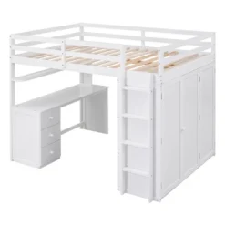 Full Size Loft Bed With Drawers, Desk And Wardrobe - ModernLuxe -Quality Furniture Store GUEST 0c430fa2 e8af 44bd 9a7f 8803cba7a7f8