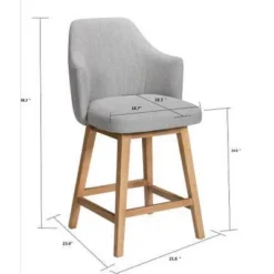 Kinston Swivel Curved Back Upholstered Counter Height Barstool - Threshold™ 18 Kinston Swivel Curved Back Upholstered Counter Height Barstool - Threshold™ -Quality Furniture Store GUEST 0cf41a59 02f8 4482 a305 0046c7165fa6