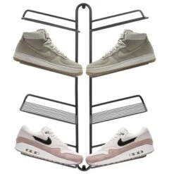 MDesign Metal Shoe Display & Storage Rack, 4 Tier, Wall Mount -Quality Furniture Store GUEST 0cfb214a 2b6d 481c a8b0 46a147b21e65