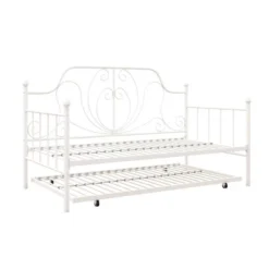 Twin Leila Metal Daybed And Trundle White - Room & Joy -Quality Furniture Store GUEST 0d4d7836 3ef1 422c 95a6 f4022bc92d4a