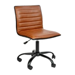 Emma And Oliver Low Back Designer Armless Ribbed Swivel Task Office Chair -Quality Furniture Store GUEST 0f1228f7 3c23 4f24 aa18 7a856a5b77b7