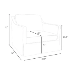 Vivian Park Upholstered Swivel Chair Cream - Threshold™ Designed With Studio McGee 13 Vivian Park Upholstered Swivel Chair Cream - Threshold™ Designed With Studio McGee -Quality Furniture Store GUEST 0f6cc5a6 f1ac 4b5a a69b 5faae524745a