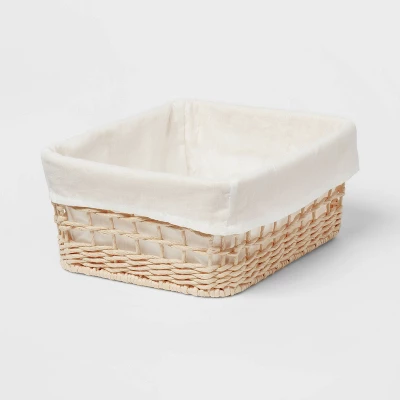 Tapered Woven Basket With Liner - Brightroom™ 6 Tapered Woven Basket With Liner - Brightroom™ - Image 4