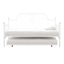Twin Leila Metal Daybed And Trundle White - Room & Joy -Quality Furniture Store GUEST 15811312 71a8 4da3 bd8f 19538c898d18