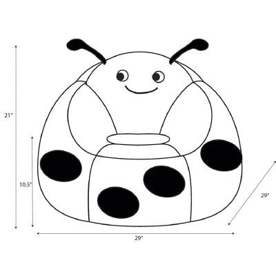 Ladybug Kids' Bean Bag Chair - Pillowfort™ 7 Ladybug Kids' Bean Bag Chair - Pillowfort™ - Image 5