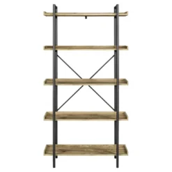 68" 5 Tray Shelf Urban Pipe X Back Bookshelf - Saracina Home -Quality Furniture Store GUEST 18cd1433 31a3 4be1 8f59 f88c9c732217