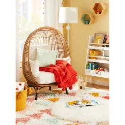 3' Faux Fur Round Kids' Rug White - Pillowfort™ -Quality Furniture Store GUEST 19a1d8a7 a83f 4a58 a225 4c2aa90c6fc4