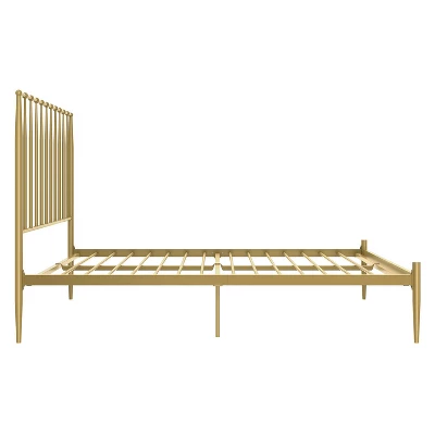 Gia Modern Glam Metal Bed - Room & Joy 4 Gia Modern Glam Metal Bed - Room & Joy - Image 2