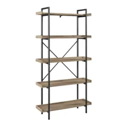 68" 5 Tray Shelf Urban Pipe X Back Bookshelf - Saracina Home -Quality Furniture Store GUEST 1ba76728 7bd1 44dc b91f 1adf495caa27
