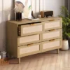 43.31" 6-Drawer Rattan Dresser For Living Room And Bedroom - ModernLuxe -Quality Furniture Store GUEST 1c52c978 1592 415f a195 d163d640f76d