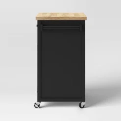 Windham Wood Top Kitchen Cart - Black - Threshold™ -Quality Furniture Store GUEST 1cdd1e03 5571 4873 a483 1e00574e2a6f