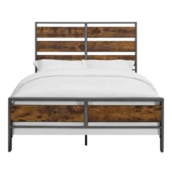 Queen Urban Chic Metal And Wood Plank Bed Brown - Saracina Home 14 Queen Urban Chic Metal And Wood Plank Bed Brown - Saracina Home -Quality Furniture Store GUEST 1edbf943 9085 4030 9489 6c7babf0e6c6