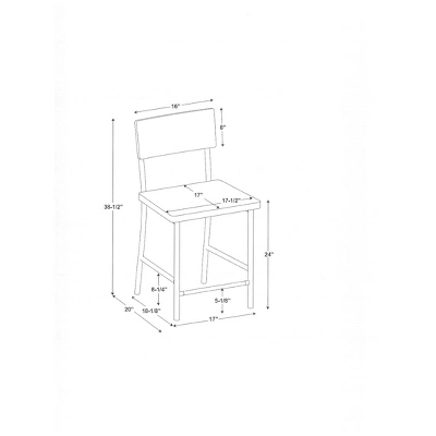 Wood & Steel Counter Stool -Natural/Black - Hearth & Hand™ With Magnolia 8 Wood & Steel Counter Stool -Natural/Black - Hearth & Hand™ With Magnolia - Image 6