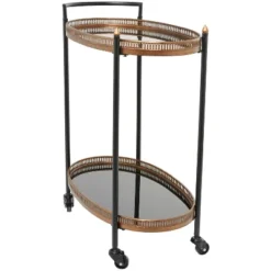 Modern Traditional Metal And Glass Bar Cart Brass - Olivia & May 9 Modern Traditional Metal And Glass Bar Cart Brass - Olivia & May -Quality Furniture Store GUEST 21b9b847 c344 409c 9326 8eb38b89a1a9
