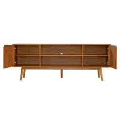 Solid Wood Mid-Century Modern TV Stand For TVs Up To 80" - Saracina Home -Quality Furniture Store GUEST 21c882f2 4627 4d0e a364 30f5fcdcd258