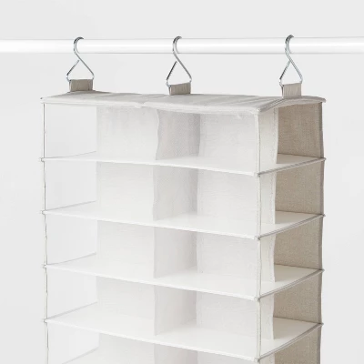 XL Mesh Hanging Shoe Organizer Gray - Brightroom™ 4 XL Mesh Hanging Shoe Organizer Gray - Brightroom™ - Image 2