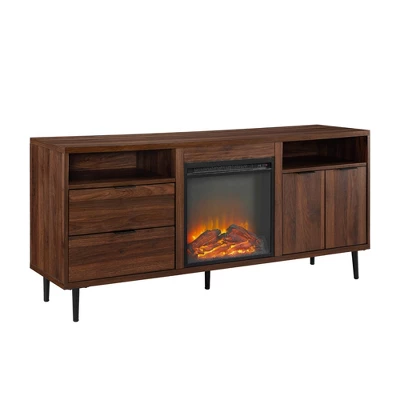 Ronan Modern Storage With Electric Fireplace TV Stand For TVs Up To 65" - Saracina Home 5 Ronan Modern Storage With Electric Fireplace TV Stand For TVs Up To 65" - Saracina Home - Image 3
