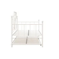 Twin Leila Metal Daybed And Trundle White - Room & Joy -Quality Furniture Store GUEST 22c96d4c cccf 487a a639 ed54bc646f96