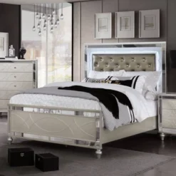 3pc Queen La Mesa Bed Nightstand And Dresser Set Silver - HOMES: Inside + Out 17 3pc Queen La Mesa Bed Nightstand And Dresser Set Silver - HOMES: Inside + Out -Quality Furniture Store GUEST 22d13a75 3187 4f40 a6dd 2f30507fe613