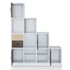 61.5" Hirsch Contemporary Bookcase White - HOMES: Inside + Out -Quality Furniture Store GUEST 26e17df7 0b56 4f13 b819 335e0110926e