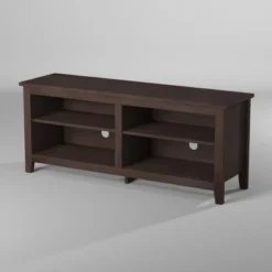 Transitional 4 Cubby Wood Open Storage TV Stand For TVs Up To 65"- Saracina Home 24 Transitional 4 Cubby Wood Open Storage TV Stand For TVs Up To 65"- Saracina Home -Quality Furniture Store GUEST 26e980c1 ccaf 4dd9 90f1 a41ebb526357