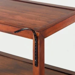 40" 4-Shelf Wood & Cane Transitional Ladder Bookshelf - Brown - Hearth & Hand™ With Magnolia -Quality Furniture Store GUEST 26f759d4 4d8f 4a17 b992 fcd6ff400d2b