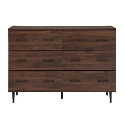 Higgins Modern Horizontal 6 Drawer Dresser - Saracina Home 5 Higgins Modern Horizontal 6 Drawer Dresser - Saracina Home - Image 3