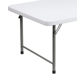 Flash Furniture 4.93-Foot Kid's Granite White Plastic Folding Table -Quality Furniture Store GUEST 275557f5 d678 49cf b82e d7e16fd13045