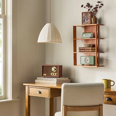 14" Wide 4 Shelf Mid-Century Wall Bookshelf - Hearth & Hand™ With Magnolia 3 14" Wide 4 Shelf Mid-Century Wall Bookshelf - Hearth & Hand™ With Magnolia