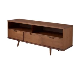 Cara Mid-Century Modern 3 Drawer TV Stand For TVs Up To 65" - Saracina Home 38 Cara Mid-Century Modern 3 Drawer TV Stand For TVs Up To 65" - Saracina Home -Quality Furniture Store GUEST 27a24018 e7a9 4d99 88df 5f5a13923937
