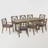 Belasera 9pc Acacia Wood Expandable Dining Set Gray - Christopher Knight Home 2 Belasera 9pc Acacia Wood Expandable Dining Set Gray - Christopher Knight Home -Quality Furniture Store GUEST 27eb2294 844d 45f3 9200 2a198f7a148a