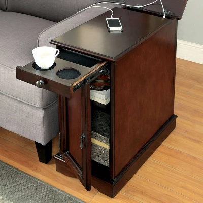 Gantzer 1 Drawer Side Table With USB Ports - HOMES: Inside + Out 5 Gantzer 1 Drawer Side Table With USB Ports - HOMES: Inside + Out - Image 3