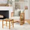 Richfield Barrel Spindle Back Accent Chair Cream/Natural - Threshold™ Designed With Studio McGee