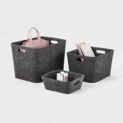 Felt Basket With Stitching - Brightroom™ -Quality Furniture Store GUEST 28a9503f a4a1 4ba4 a7de 0e2505b67450