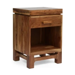 Wadley Boho Handcrafted Acacia Wood Nightstand Natural - Christopher Knight Home -Quality Furniture Store GUEST 28b56f82 cbcb 44b1 b7e4 66ae5c17cd0a