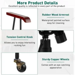 Costway Velvet Home Office Chair Swivel Adjustable Task Chair W/ Wooden Armrest -Quality Furniture Store GUEST 295110a1 e91b 43ce 9389 c004659f2d4f