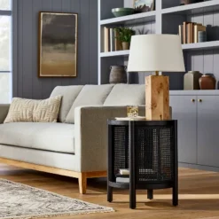 New Arrival 13 Portola Hills Woven Accent Table - Threshold™ Designed With Studio McGee