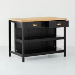 Wood Kitchen Island Table With Storage Black/Natural - Hearth & Hand™ With Magnolia -Quality Furniture Store GUEST 2ba3ead7 b5df 4db4 b48a 075519e1db85
