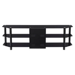 Travers Open Shelves TV Stand For TVs Up To 82" Black - CorLiving -Quality Furniture Store GUEST 2c86afcd 5fff 406c 8591 f830049a908a
